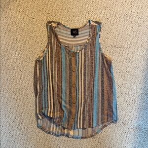 W5 Women's Multicolor Striped Tank Top